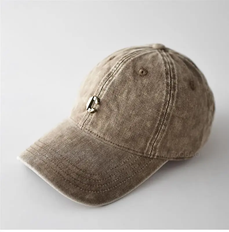 Vintage Distressed Metal C Logo Baseball Cap Unisex Sunshade — feature 12