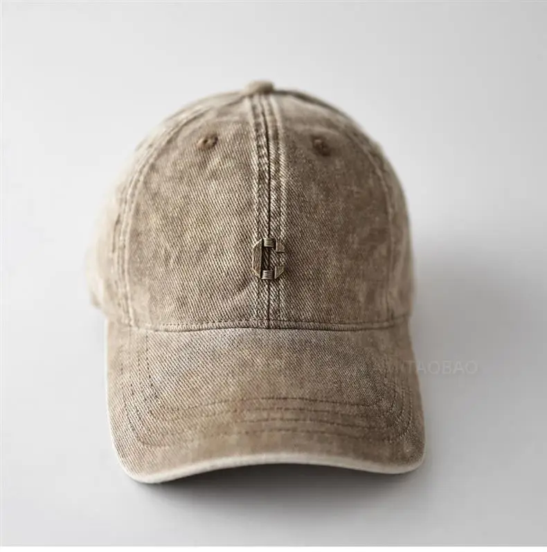Vintage Distressed Metal C Logo Baseball Cap Unisex Sunshade — feature 13