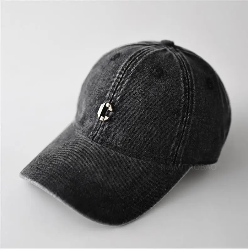 Vintage Distressed Metal C Logo Baseball Cap Unisex Sunshade — feature 15