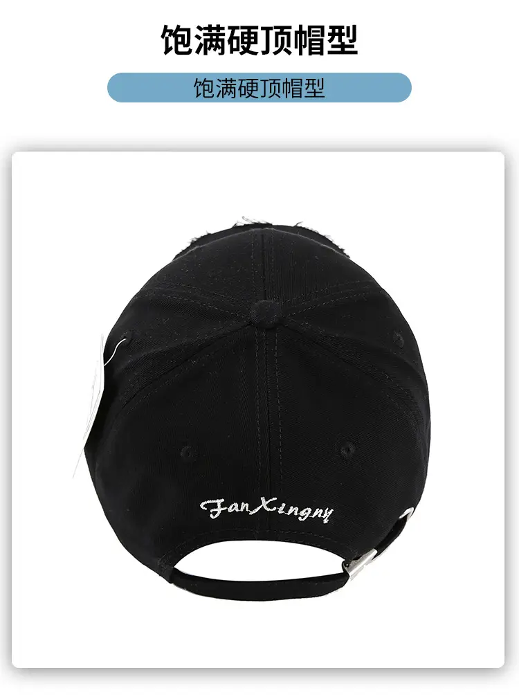 Black Embroidered Women's Cap Spring Autumn Fashion — feature 6