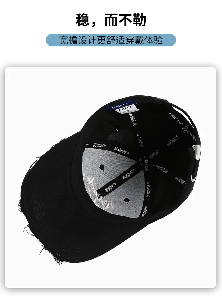 Black Embroidered Women's Cap Spring Autumn Fashion — feature 7