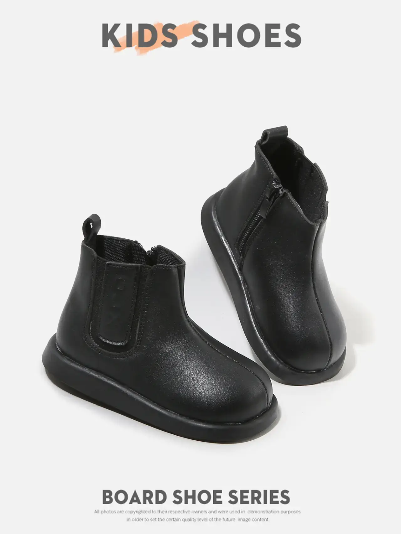 Kids Leather Boots White Small Soft Sole — feature 15