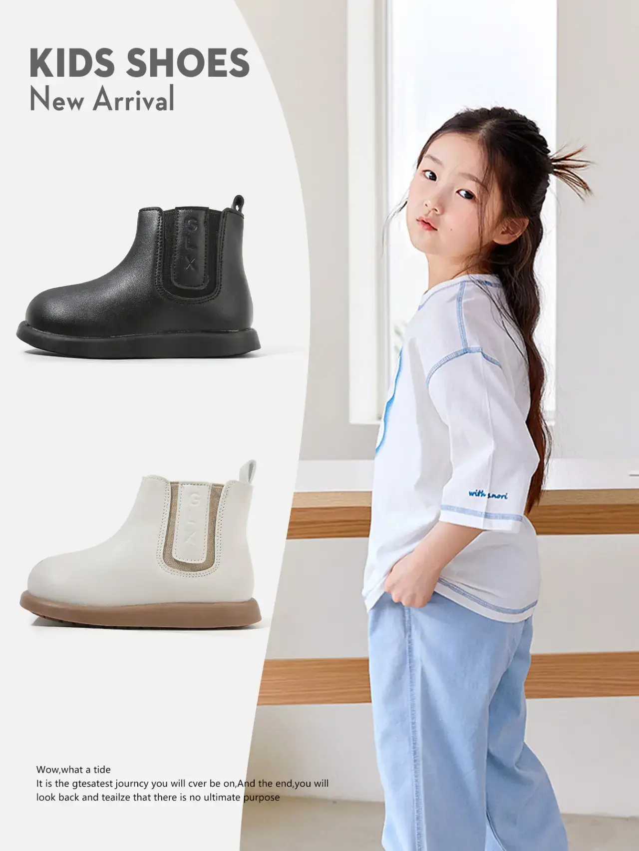 Kids Leather Boots White Small Soft Sole — feature 21