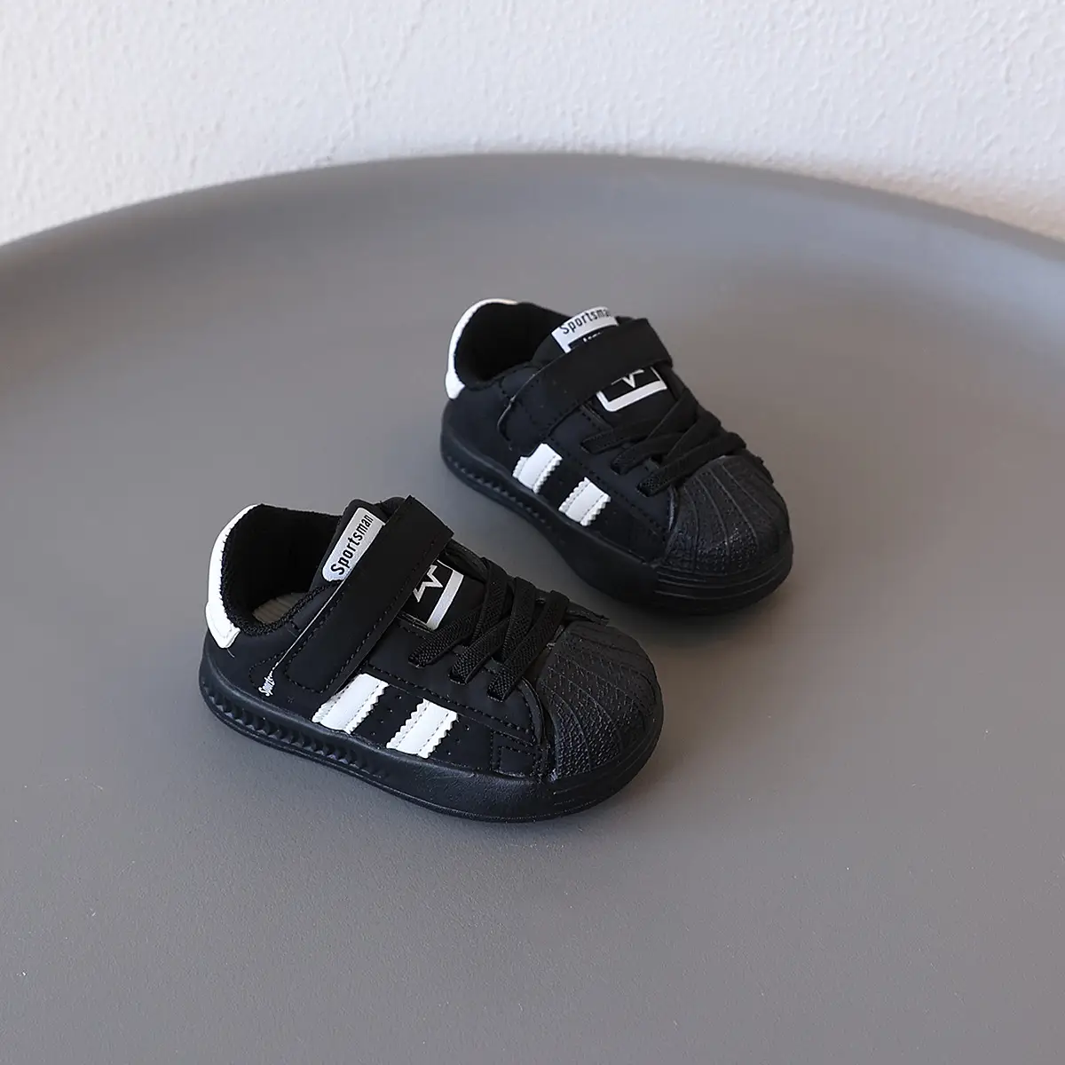 Black Classic Toddler Shoes Lightweight Sports