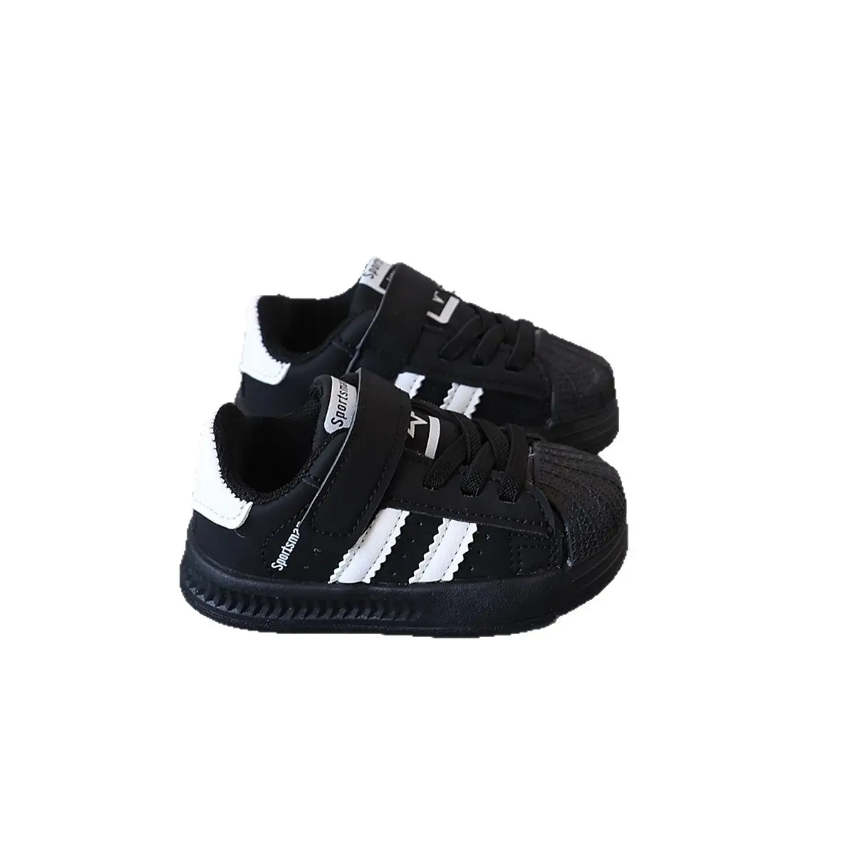 Black Classic Toddler Shoes Lightweight Sports