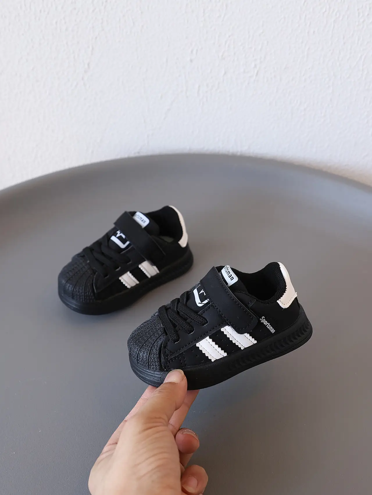 Black Classic Toddler Shoes Lightweight Sports — feature 2