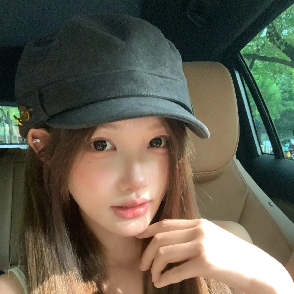 Japanese Retro Button Flat-Top Newsboy Cap for Women 2025 - Image 4