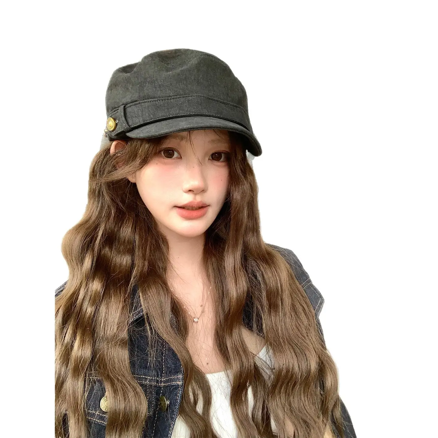 Japanese Retro Button Flat-Top Newsboy Cap for Women 2025 - Image 7