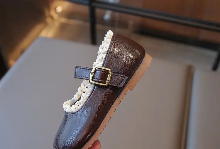Korean Style Girls Leather Lace Shoes Autumn 2025 — feature 16