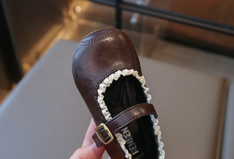 Korean Style Girls Leather Lace Shoes Autumn 2025 — feature 18