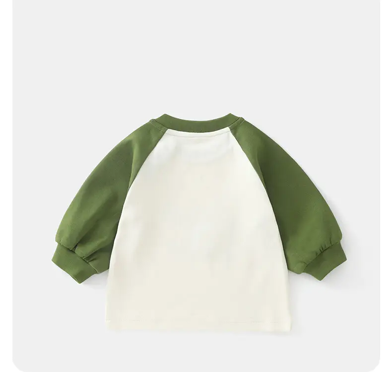 Duuduu Boys Long Sleeve T-Shirt Green White 2025 — feature 25