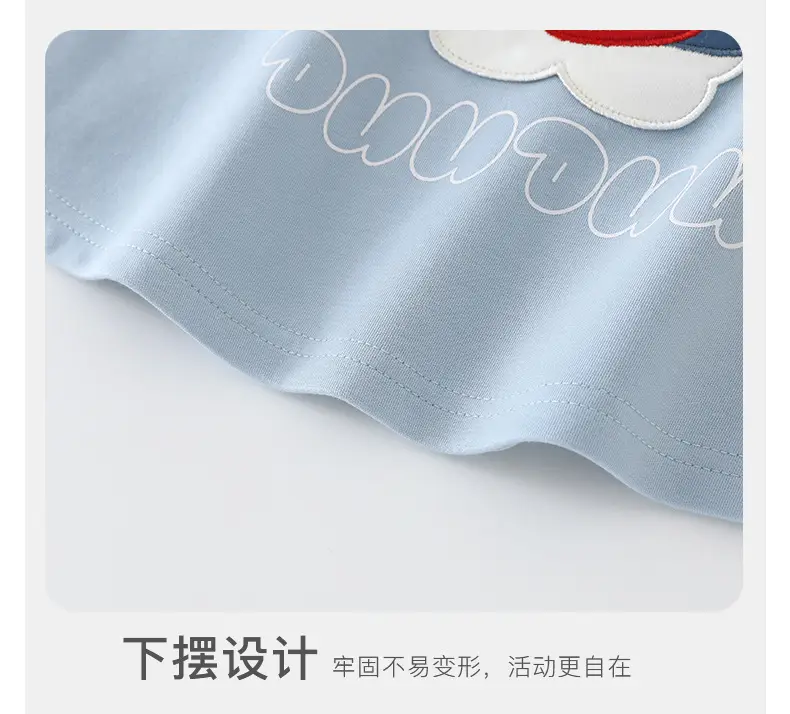 Duuduu Baby Long Sleeve T-Shirt Light Blue Kidsren — feature 15