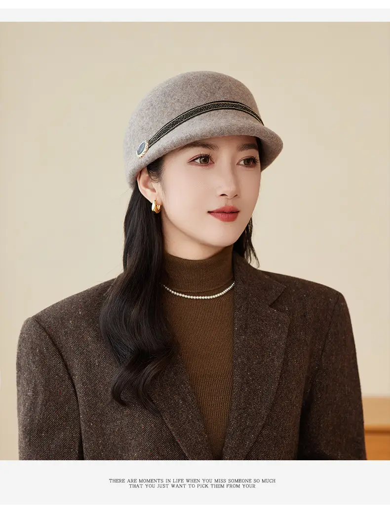 New Woolen Peaked Hat for Women Middle Age Elderly — feature 11
