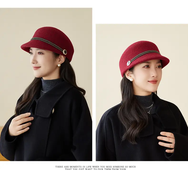 New Woolen Peaked Hat for Women Middle Age Elderly — feature 13
