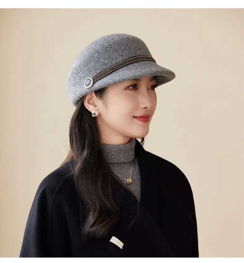 New Woolen Peaked Hat for Women Middle Age Elderly — feature 21