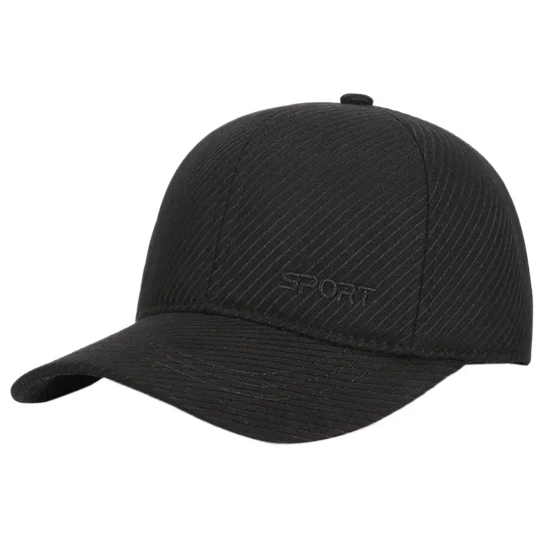 Men's Black Baseball Cap with "SPORT" Logo - Image 9
