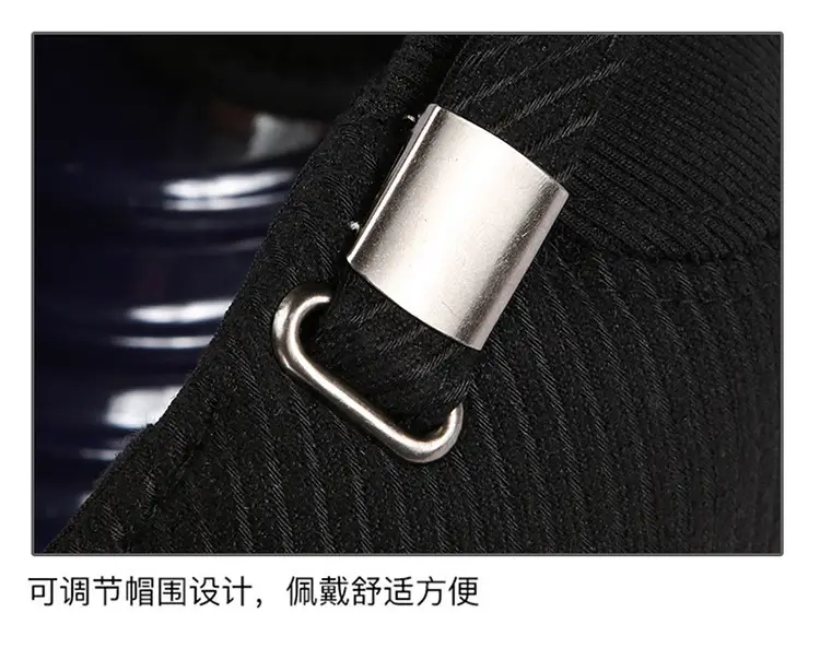 Men's Black Baseball Cap with "SPORT" Logo — feature 13