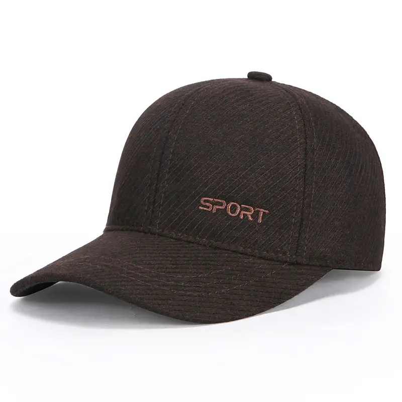 Men's Black Baseball Cap with "SPORT" Logo - Image 4