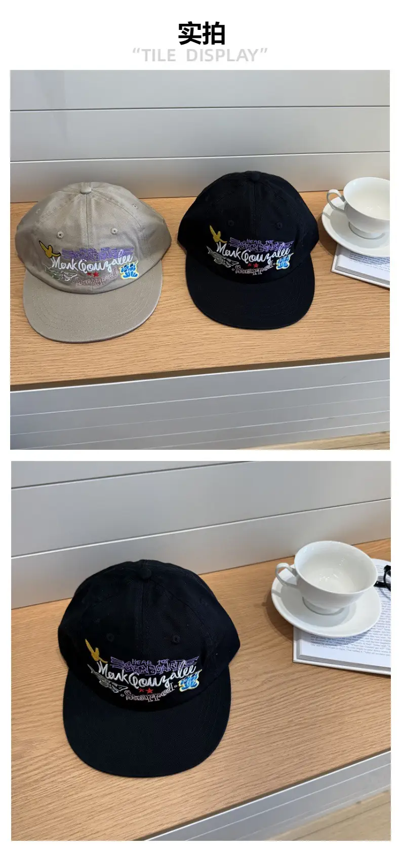Korean Version Ins Cute Cartoon Embroidered Baseball Cap for Women — feature 3