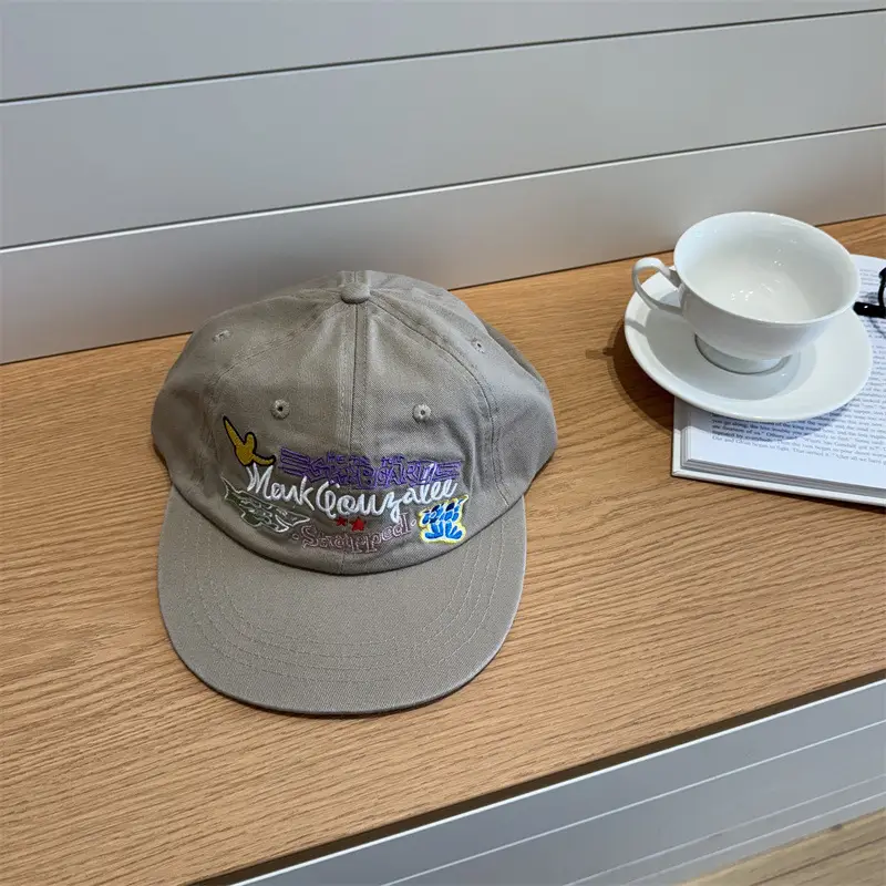 Korean Version Ins Cute Cartoon Embroidered Baseball Cap for Women - Image 2