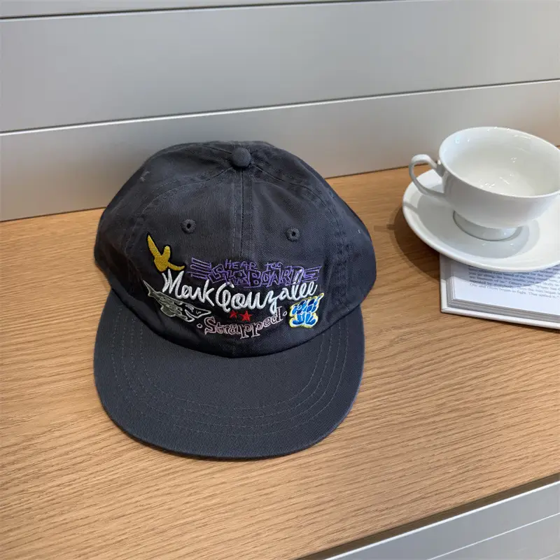 Korean Version Ins Cute Cartoon Embroidered Baseball Cap for Women - Image 3