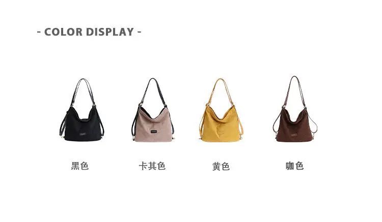 Black Crossbody Bag for Women Large Capacity Casual Versatile — feature 3