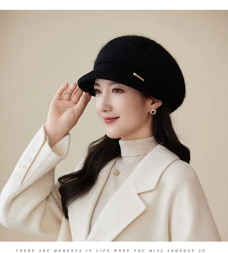 Korean Style Knitted Peaked Cap for Women — feature 16