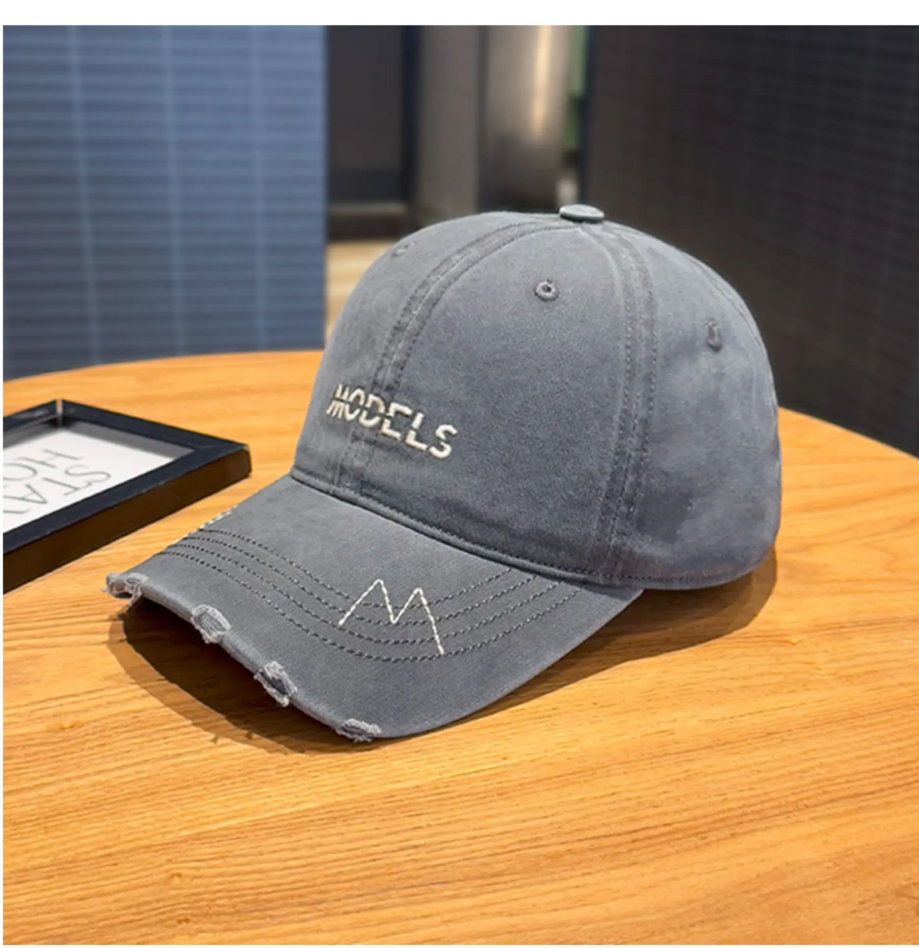 Korean Style Purple Baseball Caps with Embroidered M — feature 13