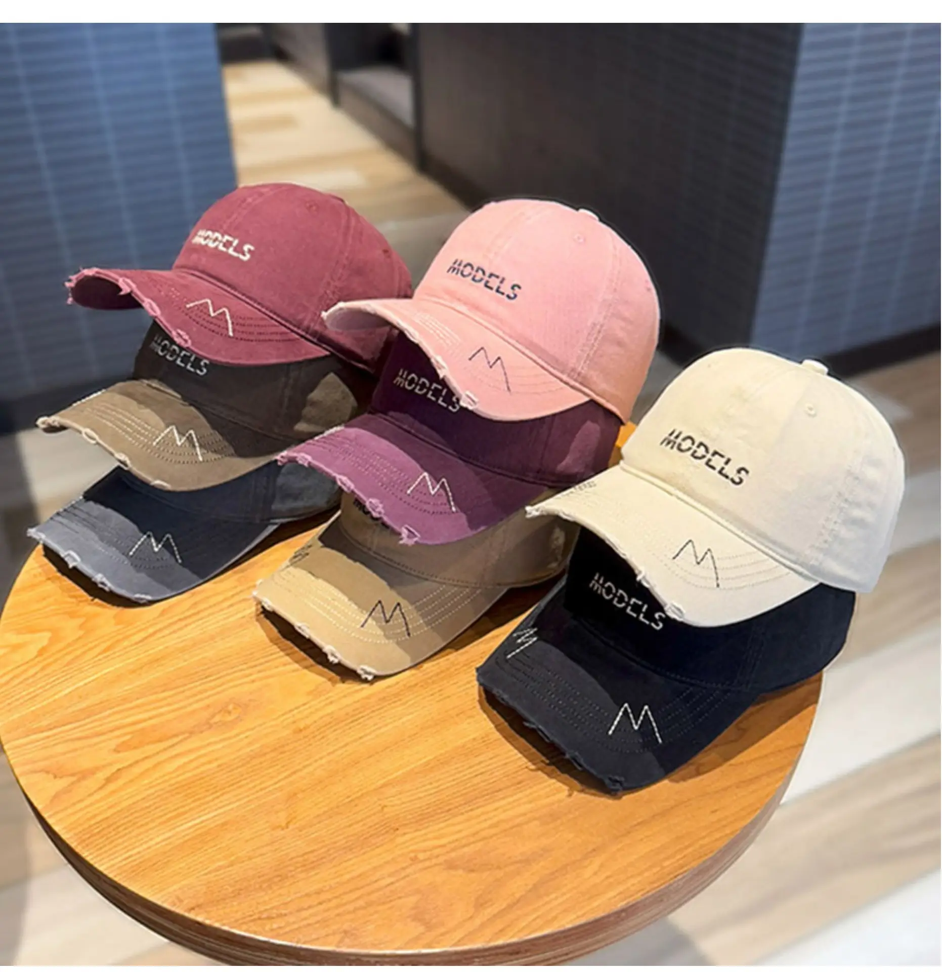 Korean Style Purple Baseball Caps with Embroidered M — feature 3