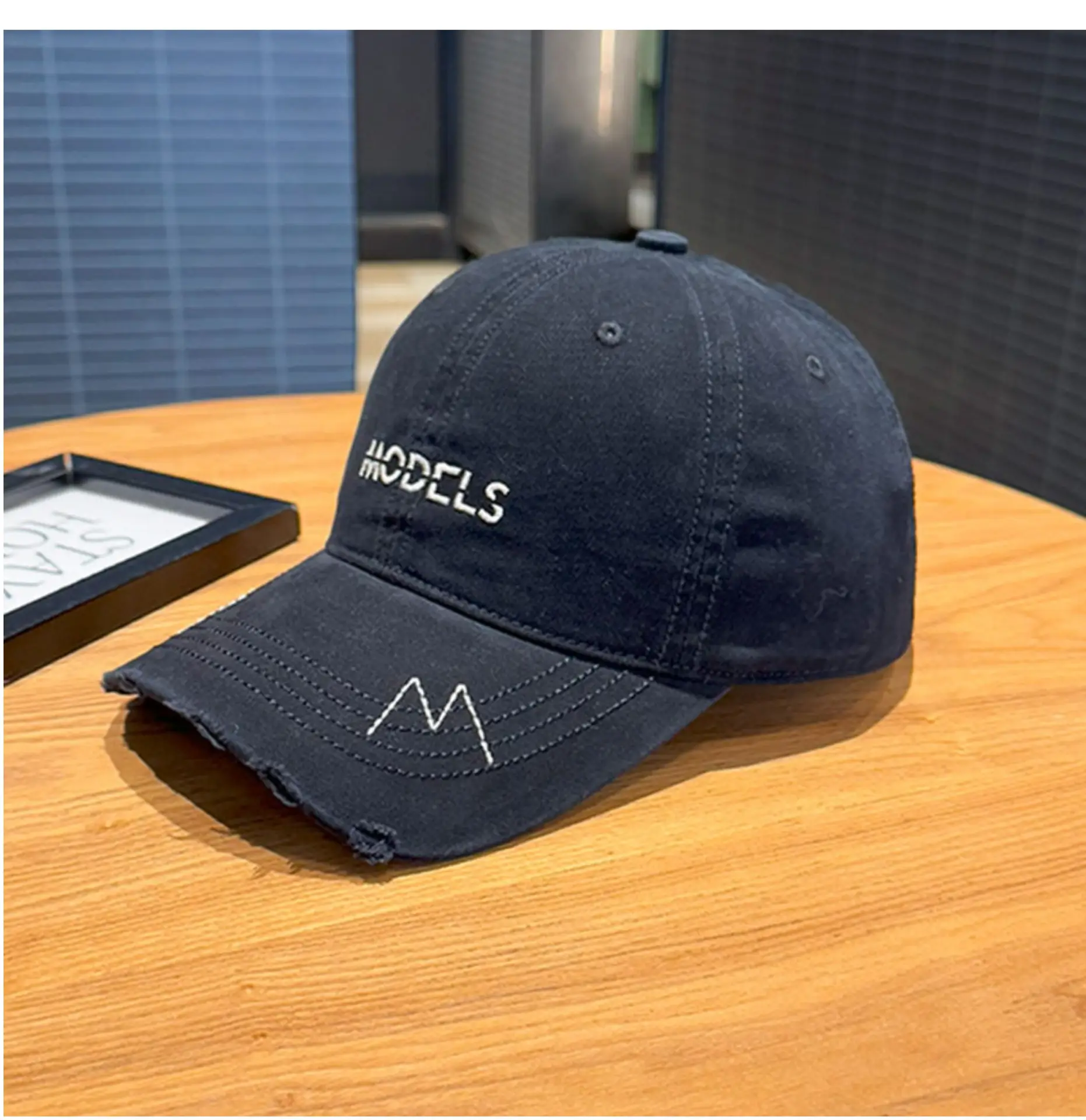 Korean Style Purple Baseball Caps with Embroidered M — feature 9