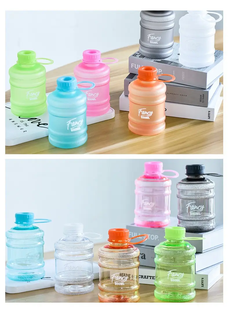 Colorful Simple Water Cup, High-Looking, Large-Capacity Ton Bucket Cup, Portable Plastic Cup, Portable Milk Tea Kettle — feature 4