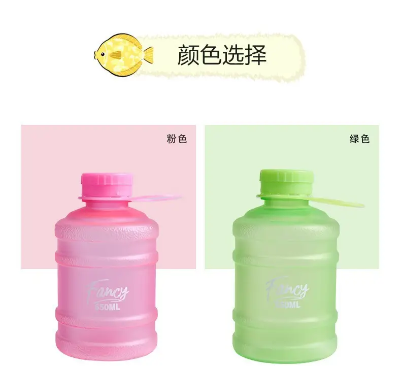 Colorful Simple Water Cup, High-Looking, Large-Capacity Ton Bucket Cup, Portable Plastic Cup, Portable Milk Tea Kettle — feature 5