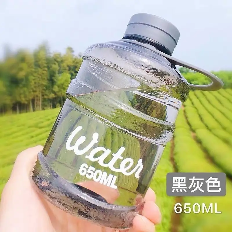 Colorful Simple Water Cup, High-Looking, Large-Capacity Ton Bucket Cup, Portable Plastic Cup, Portable Milk Tea Kettle
