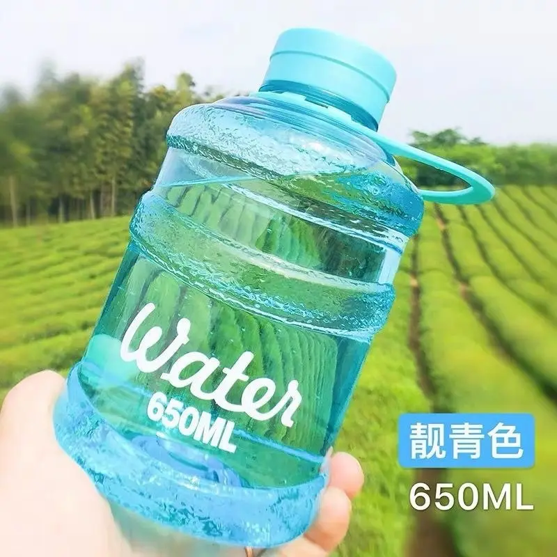 Colorful Simple Water Cup, High-Looking, Large-Capacity Ton Bucket Cup, Portable Plastic Cup, Portable Milk Tea Kettle