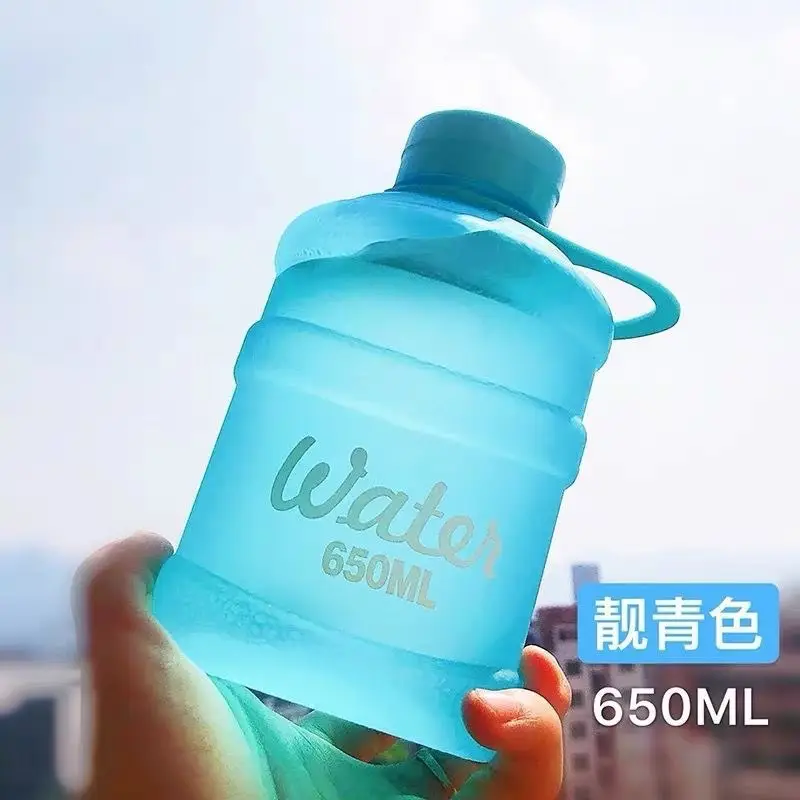 Colorful Simple Water Cup, High-Looking, Large-Capacity Ton Bucket Cup, Portable Plastic Cup, Portable Milk Tea Kettle