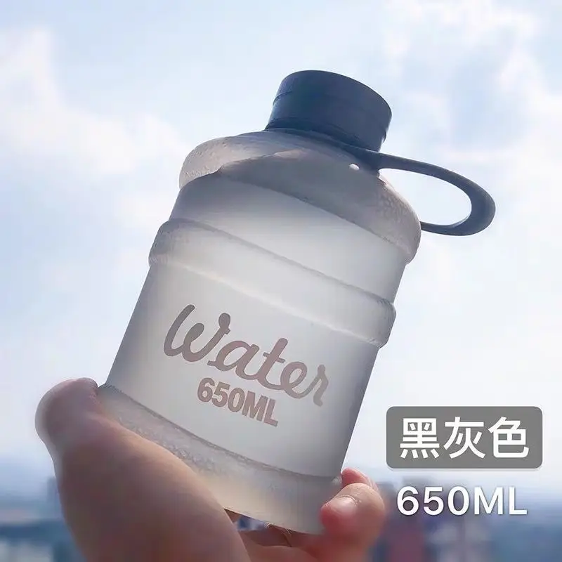 Colorful Simple Water Cup, High-Looking, Large-Capacity Ton Bucket Cup, Portable Plastic Cup, Portable Milk Tea Kettle