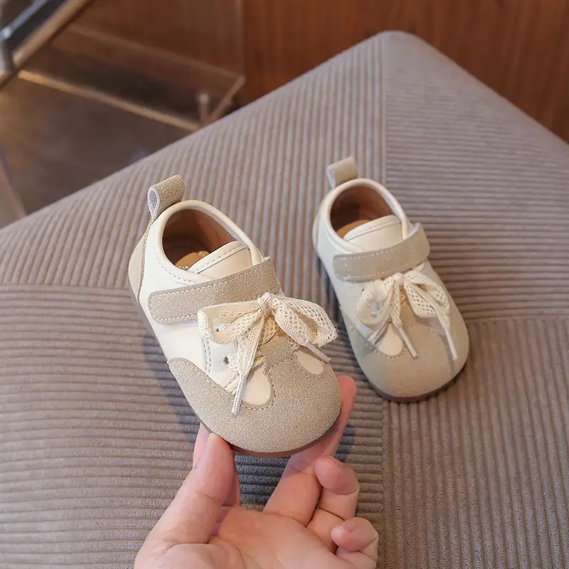 Korean Style Baby Girl Leather Shoes Wear-Resistant Soft Sole Baby Toddler Shoes Casual Girls Bean Spring and Autum New Children's Shoes - Image 4