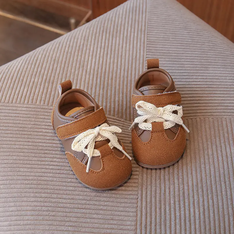 Korean Style Baby Girl Leather Shoes Wear-Resistant Soft Sole Baby Toddler Shoes Casual Girls Bean Spring and Autum New Children's Shoes - Image 5