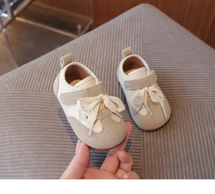 Korean Style Baby Girl Leather Shoes Wear-Resistant Soft Sole Baby Toddler Shoes Casual Girls Bean Spring and Autum New Children's Shoes — feature 10