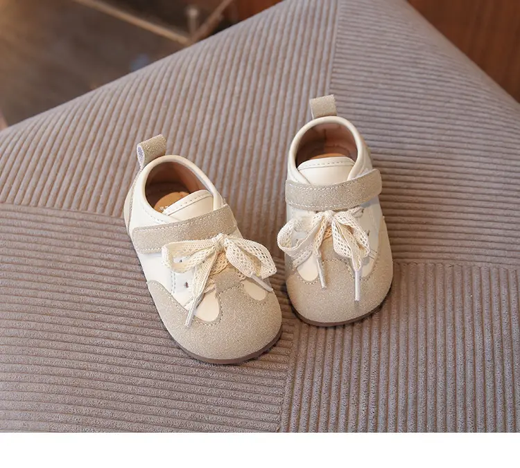 Korean Style Baby Girl Leather Shoes Wear-Resistant Soft Sole Baby Toddler Shoes Casual Girls Bean Spring and Autum New Children's Shoes — feature 12