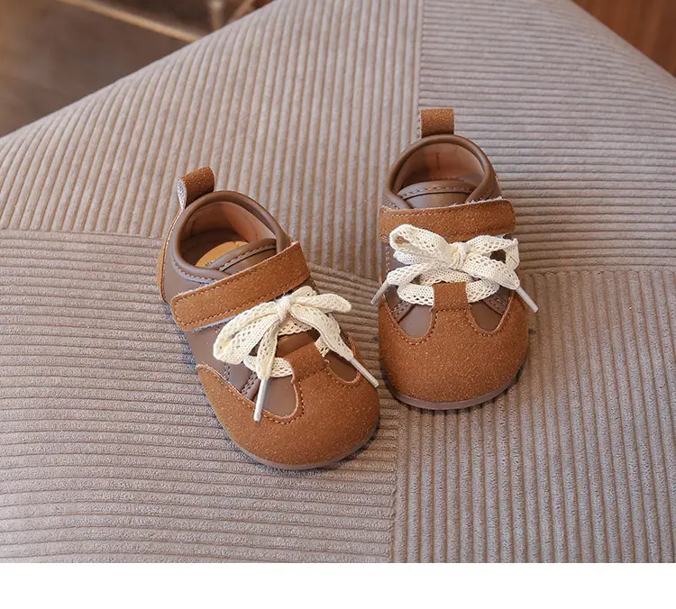 Korean Style Baby Girl Leather Shoes Wear-Resistant Soft Sole Baby Toddler Shoes Casual Girls Bean Spring and Autum New Children's Shoes — feature 16