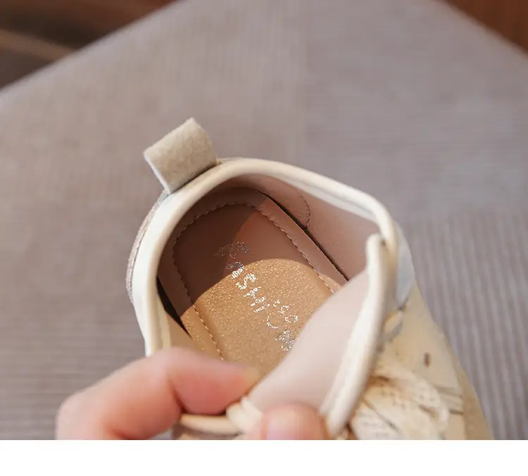 Korean Style Baby Girl Leather Shoes Wear-Resistant Soft Sole Baby Toddler Shoes Casual Girls Bean Spring and Autum New Children's Shoes — feature 20
