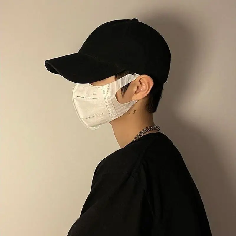Men's White Baseball Cap with Curved Brim - Image 9