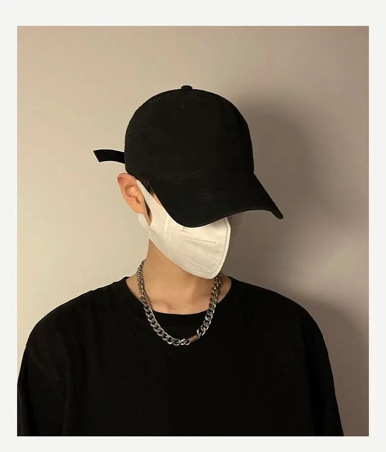 Men's White Baseball Cap with Curved Brim — feature 1