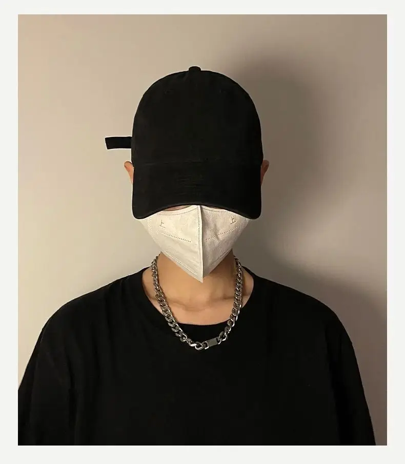 Men's White Baseball Cap with Curved Brim — feature 8