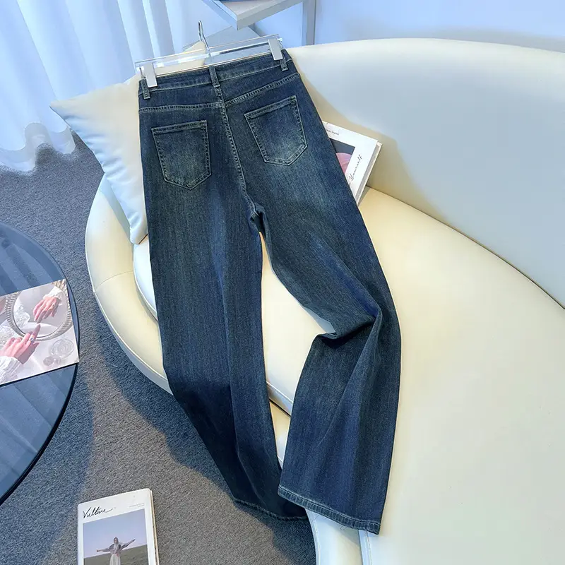 Dark Blue Wide Leg Jeans Women Summer 2025 — feature 2