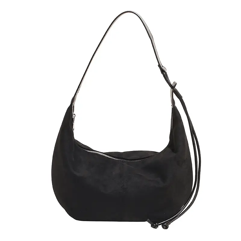 Retro Frosted Women's Large Shoulder Bag Brown - Image 9