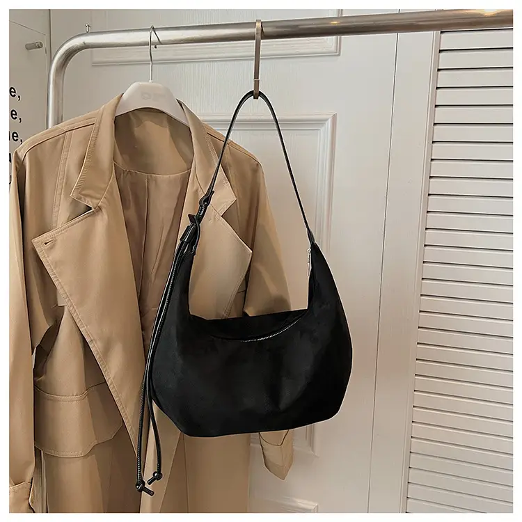 Retro Frosted Women's Large Shoulder Bag Brown — feature 35