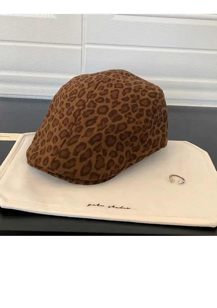 Leopard Print Forward Cap for Women Spring Autumn — feature 11