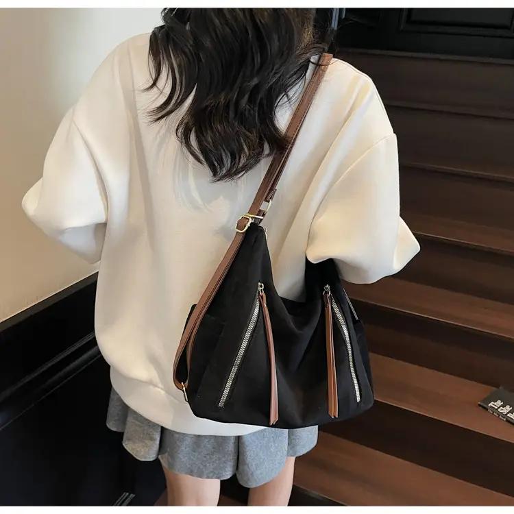 Women Retro Suede Shoulder Tote Bag Brown 2025 — feature 27
